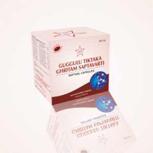 Мягкие капсулы GUGGULU TIKTAKA GHRITAM SAPTAVARTI (10x10) - 100 шт (650 мг)