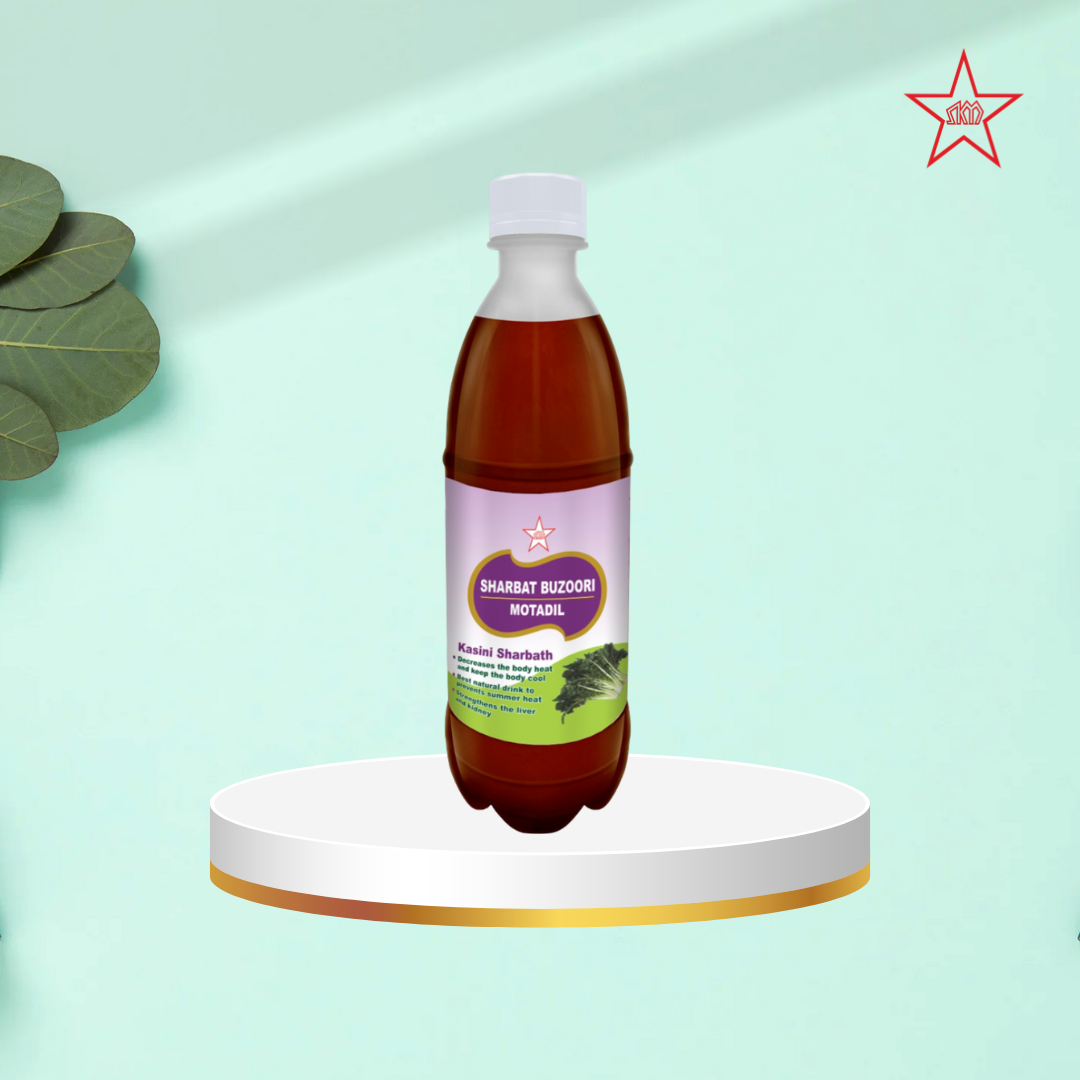 ШАРБАТ БУЗУРИ МОТАДИЛ 500 МЛ (SHARBAT BUZOORI MOTADIL — 500ML)