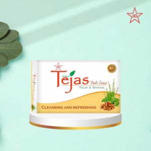 ТЕДЖАС ОБЫЧНОЕ МЫЛО ДЛЯ ВАННЫ (ТУЛСИ И САНДАЛ) 75 Г (TEJAS GENERAL BATH SOAP (TULSI & SANDAL) - 75GMS)